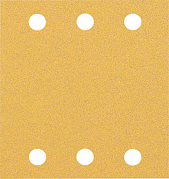 EXPERT C470 brusni papir s 6 luknjami za vibracijske brusilnike, 115 x 107 mm, G 80, 10 kosov