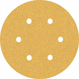 EXPERT C470 brusni papir s 6 luknjami za ekscentrične brusilnike, 150 mm, G 60, 50 kosov