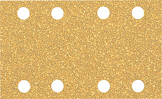 EXPERT C470 brusni papir z 8 luknjami za vibracijske brusilnike, 80 x 133 mm, G 40, 10 kosov