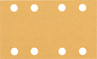 EXPERT C470 brusni papir z 8 luknjami za vibracijske brusilnike, 80 x 133 mm, G 100, 10 kosov
