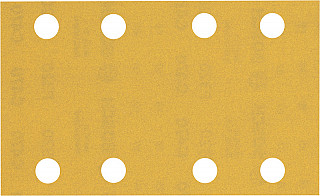 EXPERT C470 brusni papir z 8 luknjami za vibracijske brusilnike, 80 x 133 mm, G 320, 10 kosov