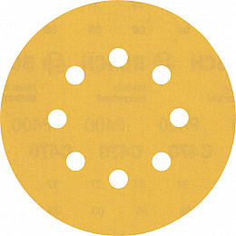 EXPERT C470 brusni papir z 8 luknjami za ekscentrične brusilnike, 125 mm, G 400, 50 kosov