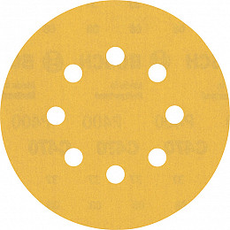 EXPERT C470 brusni papir z 8 luknjami za ekscentrične brusilnike, 125 mm, G 400, 5 kosov