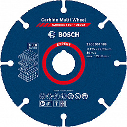 EXPERT Carbide Multi Wheel rezalna plošča, 125 mm, 22,23 mm