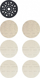 EXPERT M480 začetni kompleti za ekscentrične brusilnike, 125 mm, 7 kosov