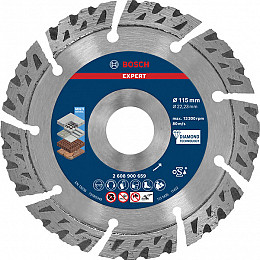 EXPERT MultiMaterial diamantna rezalna plošča, 115 x 22,23 x 2,2 x 12 mm