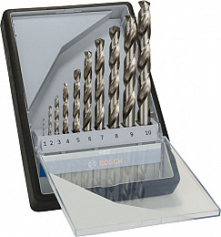 Komplet spiralnih svedrov PRO Metal HSS-G, 10 kosov