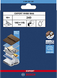 List za ročno brušenje EXPERT W480 Web 1/4, 115 x 140 mm, G240