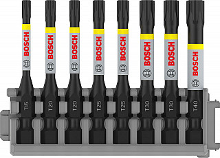 Nastavek PRO Torx Impact, T15, T20(x2), T25(x2), T30(x2), T40, 55 mm, 8 kosov