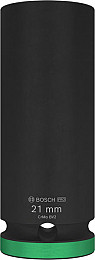 PRO Impact Socket, 1/2 palca, 21 mm, globok
