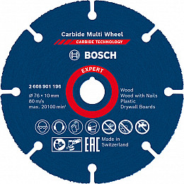 Rezalna plošča EXPERT Carbide Multi Wheel, 76 mm, 10 mm