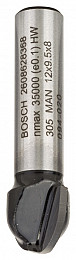 Rezkar za okrogle žlebove, 8 mm, R1 6 mm, D 12 mm, L 9,2 mm, G 40 mm