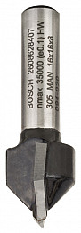 Rezkar za V-utore, 8 mm, D1 16 mm, L 16 mm, G 45 mm, 90°