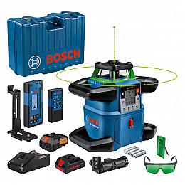 Rotacijski laser BOSCH GRL 650 CHVG + Laserski sprejemnik LR 65 G + Akumulatorska baterija ProCORE18V
