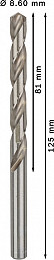 Sveder standardne dolžine PRO Metal HSS-G, 8,6 x 81 x 125 mm, 5 kosov