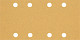 10-delni komplet brusnih papirjev z 8 luknjami EXPERT C470 za vibracijske brusilnike, 93 x 186 mm, G 60