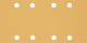 10-delni komplet brusnih papirjev z 8 luknjami EXPERT C470 za vibracijske brusilnike, 93 x 186 mm, G 80