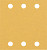 EXPERT C470 brusni papir s 6 luknjami za vibracijske brusilnike, 115 x 107 mm, G 80, 10 kosov