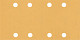 EXPERT C470 brusni papir z 8 luknjami za vibracijske brusilnike, 93 x 186 mm, G 100, 50 kosov
