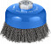Lončasta žična ščetka PRO Metal clean, 100 x 0,5 mm, navoj