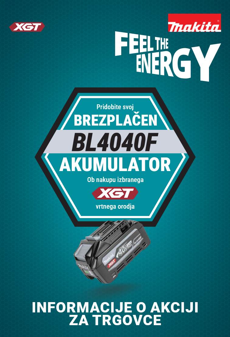 FEEL THE ENERGY - Brezplačen akumulator BL4040F